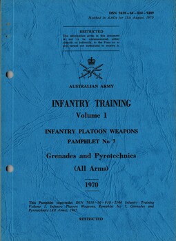 Infantry Training, Volume 1, Infantry Platoon Weapons