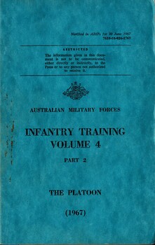 Infantry Training, Volume 4, Part 2: The Platoon, 1967