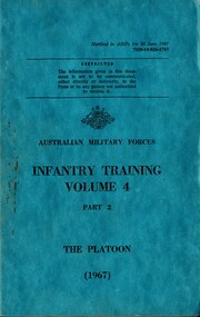 Infantry Training, Volume 4, Part 2: The Platoon, 1967