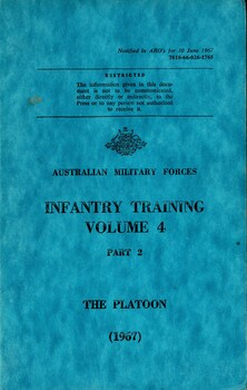 Infantry Training, Volume 4, Part 2: The Platoon, 1967