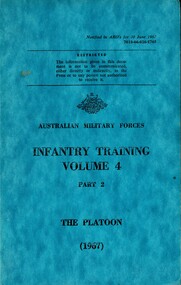 Infantry Training, Volume 4, Part 2: The Platoon, 1967