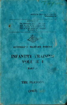 Infantry Training, Volume 4, Part 2: The Platoon, 1967