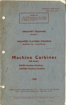 Infantry Training, Volume 1: Infantry Platoon Weapons
