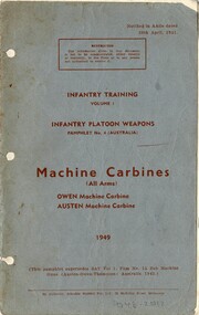Infantry Training, Volume 1: Infantry Platoon Weapons