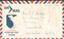 Envelope with red and blue striped boarder, Air Mail with boomerang above map of Vietnam and Australian Force Vietnam under.