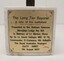 Close up of dedication plate.
