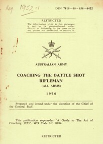 Australian Army: Coaching the Battle Shot Rifleman