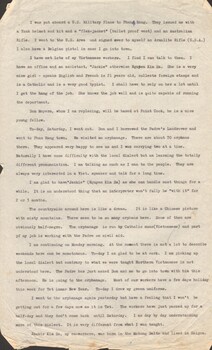 Page one of a nineteen page diary.