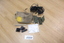 Canvas bag containing radio accessories items used soldiers in Vietnam.