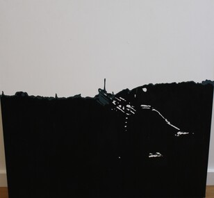 Painting - Oil & gesso on canvas, Moonlight, gun piquet - Nui Dat, Vietnam, 1970