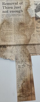 A newspaper article from the Age, Wednesday 23 April 1975.