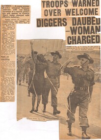 Newspaper Clippings About Lt Col Preece Being Drenched with Red Tinted Kerosene