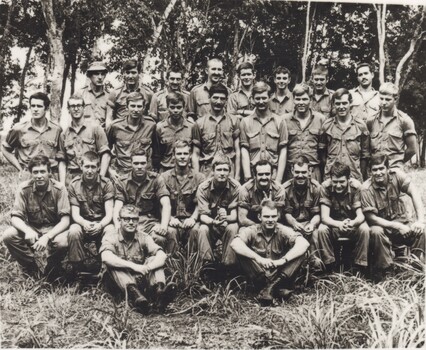 A Black and White Photograph of 9 Platoon, C Company, 3 RAR - 2nd Tour Vietnam 1971