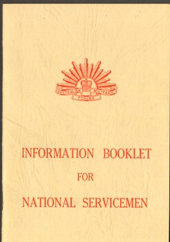 Small cream coloured booklet issued to Australian servicemen.
