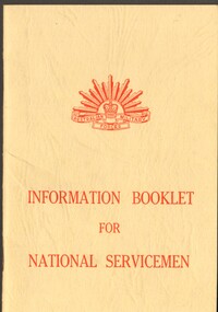 Small cream coloured booklet issued to Australian servicemen.