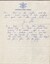 Second page of hand written letter.