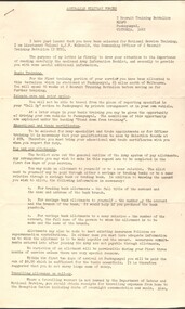 2 page typed document " Introduction to Recruit Training".
