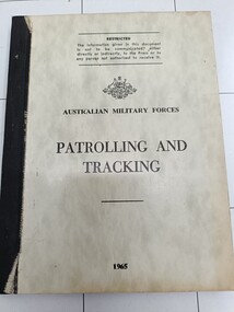 Small booklet - Australian Military Forces Patrolling And Tracking, ussed 1965.