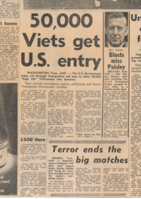Newspaper article from The Herald, April 23, 1975.
