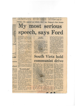 Article from The Age, 1975