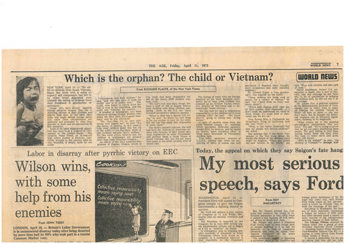 Article from The Age, 1975.