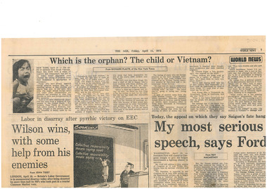 Article from The Age, 1975.