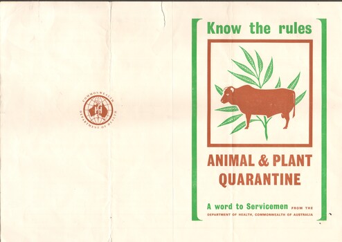 Small folded doucment issued to servicemen.