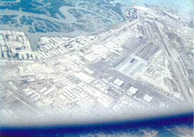 Air field at Vung Tau 9 & 35 Sqn hangers. 