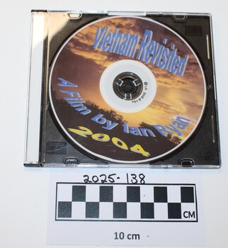 DVD a film by Ian Ryan, picture of Vietnam Sunset on face