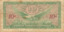 United States Military Payment Certificate for Ten Cents
