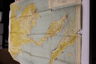 Coloured map of Continental South East Asia.