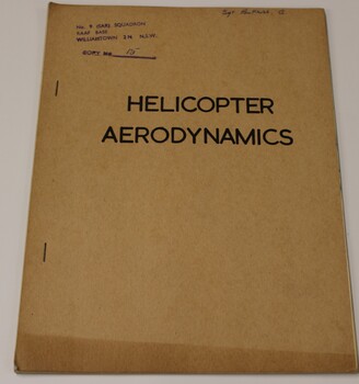 Brown coloured stapled booklet