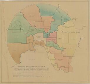 Map - Maps, Municipal Association Of Victoria groupings of councils for representation, 1936