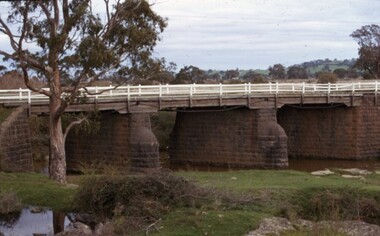Photograph - Photographs - Bridges, Moses Thomas bridge over the Plenty River 1970, 1970