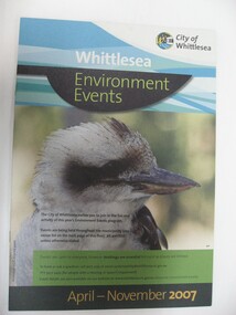 Photo of Environment Events booklet