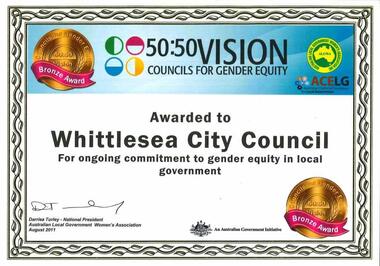 Women in Local Government: 50:50 Vision - Councils for Gender Equity