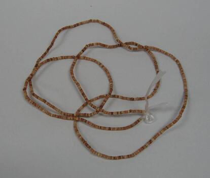 Handmade, shell and synthetic fibre necklace