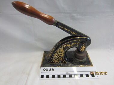 Cast Iron Seal Embossing Press, Seal
