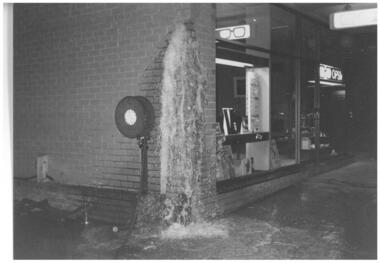 3 Photographs  of broken standpipe