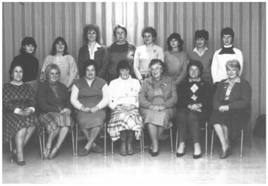 Ladies auxillary black and white photograph