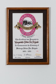 Framed Certificate