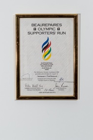 Framed Certificate