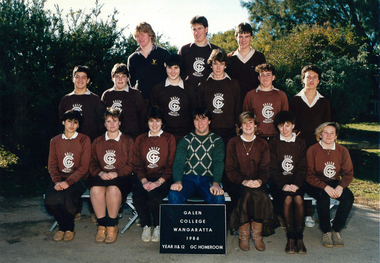 1986 Galen Catholic College Year 11 & 12 Students