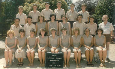 1987 Galen Catholic College Year 11 & 12 Students
