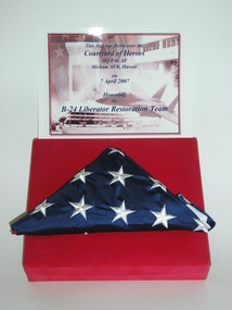 American USAF Flag and Certificate, C. 2000