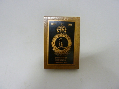 Plaque, 1981