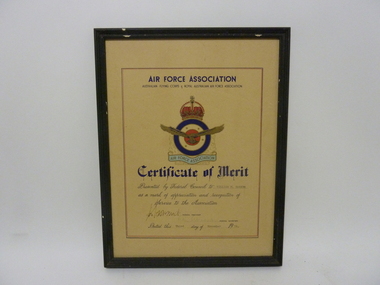 Certificate of Merit - Bill Bakker