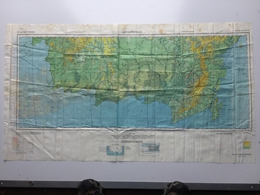 Map - US World War II multi-coloured map,  Side 1 - No. C-47 South Borneo, Side 2 - No. C-48 West Java, 1944