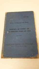 Log Book  P F. Thomas, Observer's, Air Gunner's and W/T Operator's Flying Log Book, June 1938