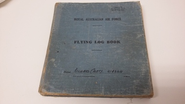Flying Log Book Richard Carty, April 1937